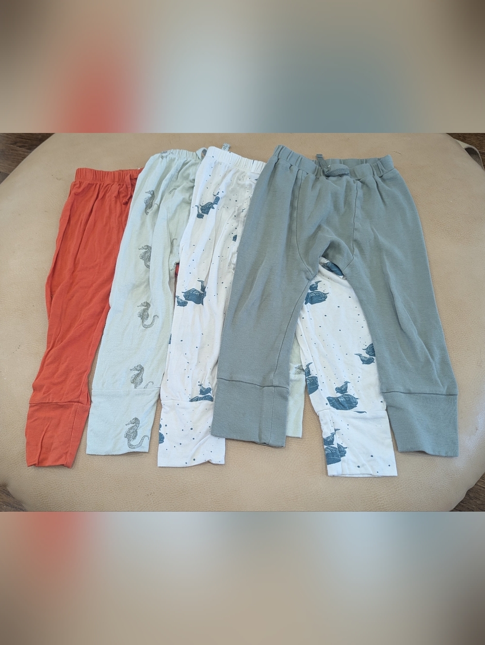 Bundle of Kate Quinn Organics Classic Panda Interlock Pants Size 3t
